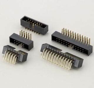 1,27 × 1,27 mm Altura do conector do cabeçalho da caixa de passo 4,9 mm KLS1-202C